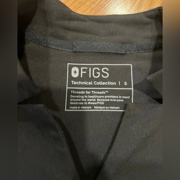 Figs Scrub Sets Black - Picture 3 of 4